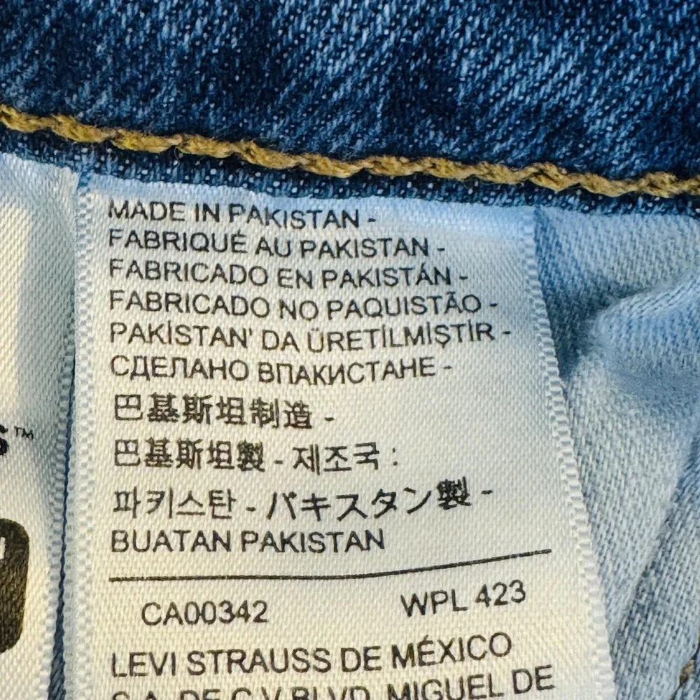 Levis 514 Jeans Mens 30x32 Blue Medium Wash Straight Stretch Denim Zip Fly